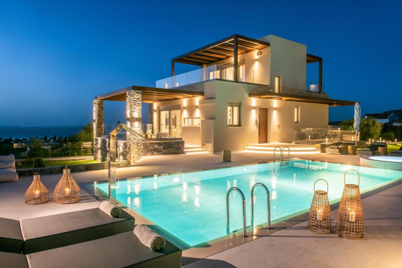 Kymo Instyle Villa - Sea View Private Pool Jacuzzi Kokkini Hani Dış mekan fotoğraf